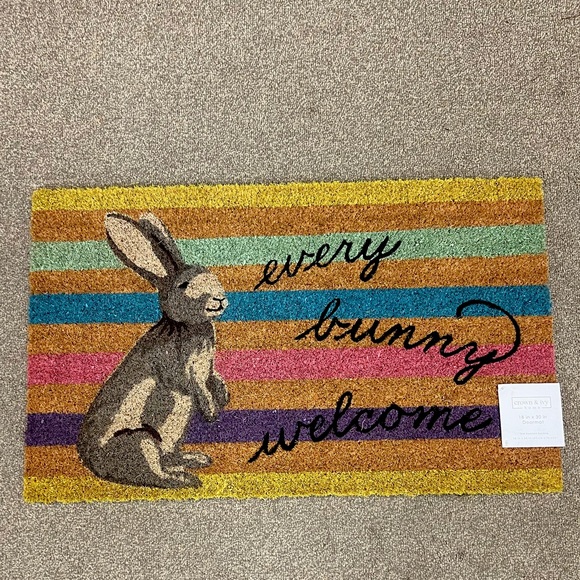 crown & ivy Other - NWT EASTER BUNNY DOORMAT 18 in x 30 in